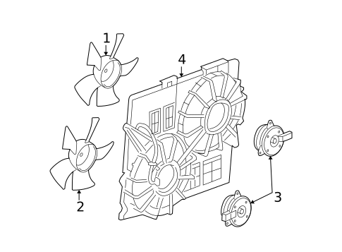 Cooling Fan for 2009 Cadillac STS #0