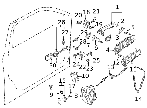 Lock & Hardware for 2022 Volkswagen Passat #0