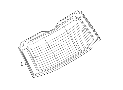 Glass - Lift Gate for 2015 Land Rover Range Rover Sport #0