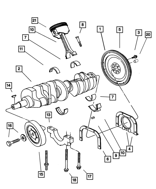 5016976AA - Engine 8.0L Ten Cylinder: Piston Pin And Rod, Right for Mopar Image
