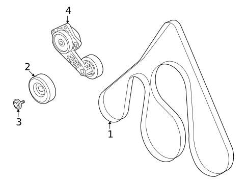 Accessory Drive Belt System Components for 2016 Ford E-350 Super Duty #0