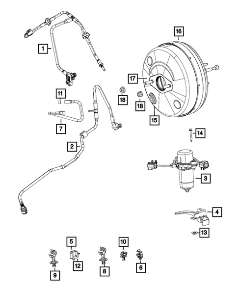 Power Brake Booster for 2018 Ram ProMaster 1500 #0
