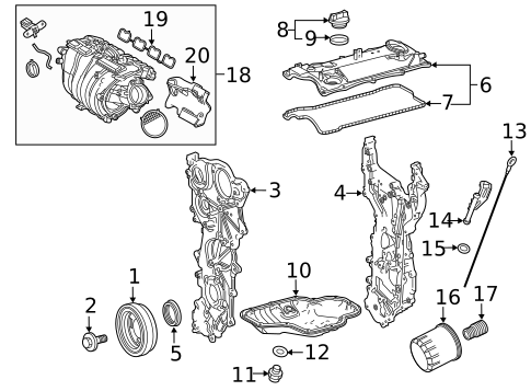 Engine for 2020 Toyota Highlander #5