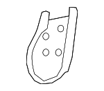 85012076 - Body: Hinge Cover for Chevrolet: Silverado 1500, Silverado 1500 LTD, Silverado 2500 HD, Silverado 3500 HD, Suburban, Tahoe | GMC: Sierra 3500 HD, Yukon Image