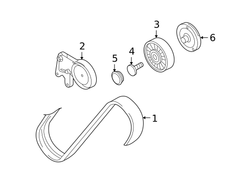 Belts & Pulleys for 2008 Audi S6 #0