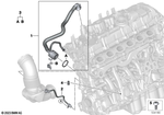 11159453880 - Engine: Engine Ventilation Line for BMW Image