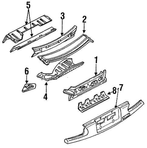 Rear Body for 1993 Mazda Miata #0