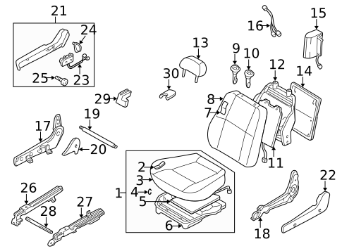 Power Seats for 1999 INFINITI QX4 #2