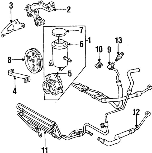 4444130080 - : Power Steering Pump Brace for Toyota Image