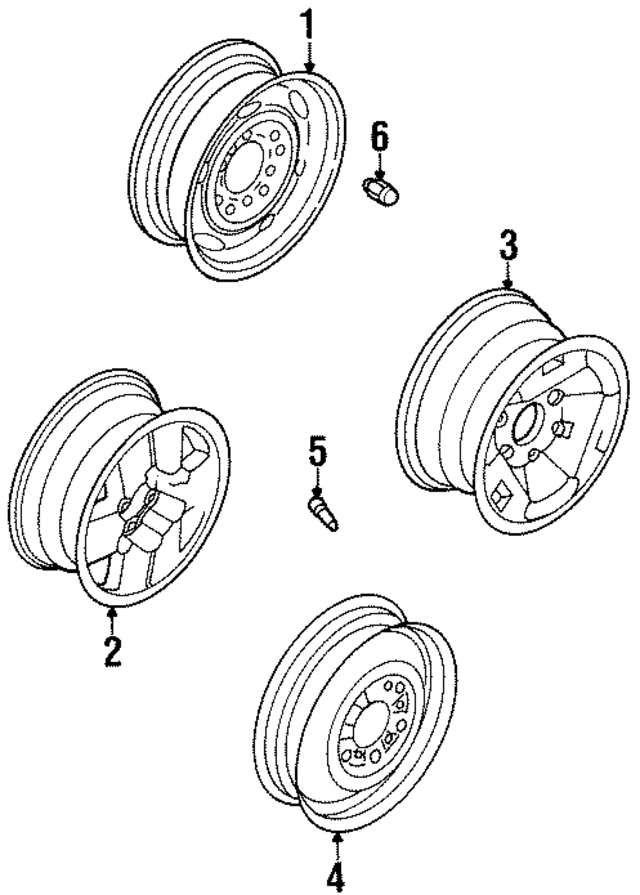 4030001G00 - : Wheel, Steel for Nissan Image