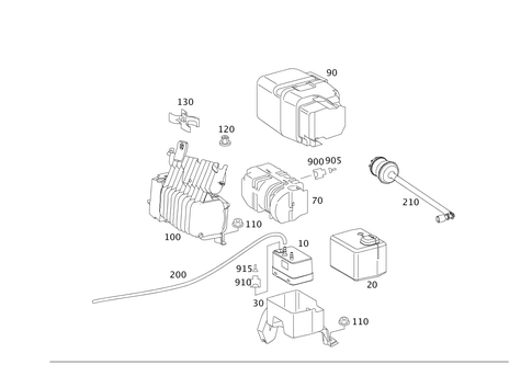 Vacuum Pump and Connector for 2005 Mercedes-Benz CL600 #0