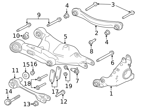 Rear Suspension for 2020 Jaguar XE #1