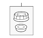 17046S5AA00 - Fuel System: Fuel Pump Assembly Lock Nut for Honda: Civic, Element, Insight Image
