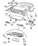 1GA09DW1AB - Interior Trim: Headliner for Mopar Image