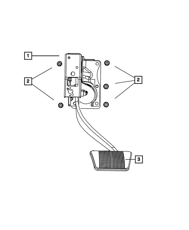 « 5105523AH – Service Brakes : Frein Pedale pour Mopar Image »