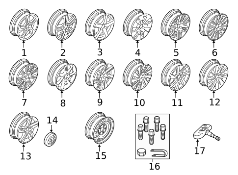 Wheels for 2015 Volvo V60 Cross Country #1