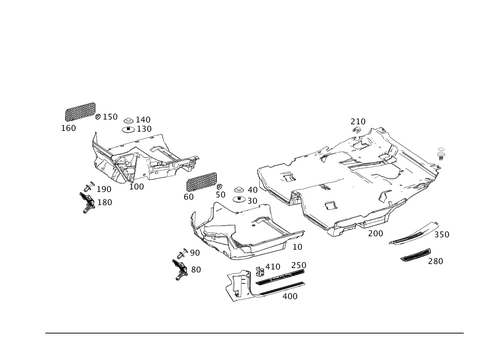 Front Panel Pillar Panelling, Lining on Floor and Footrest for 2023 Mercedes-Benz CLA 250 #0