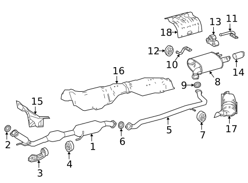 Exhaust Components for 2020 Toyota Camry #2