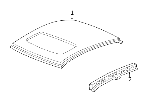 Roof & Components for 2003 Acura CL #0