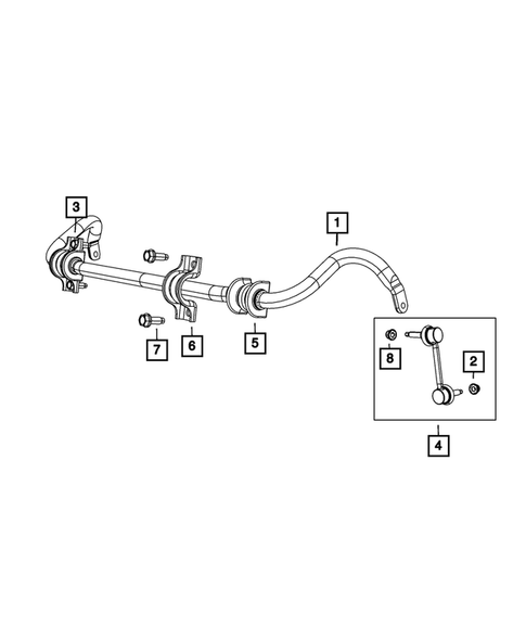 Front Stabilizer Bar for 2011 Jeep Grand Cherokee #0