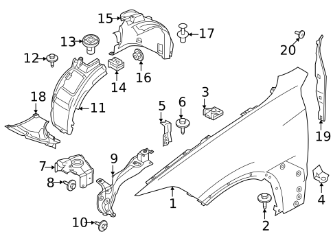 Fender & Components for 2023 BMW iX #0