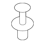 51161881149 - Body: Rear Fender Liner Rivet for BMW Image