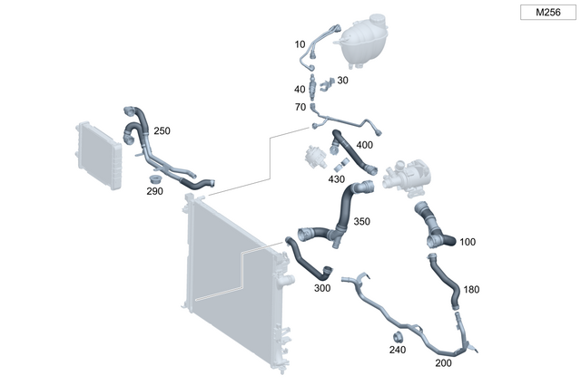 2135012001 - Radiator: Holder for Mercedes-Benz: E300, G500, G550 Image image