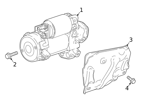 Starter for 2021 Buick Enclave #0