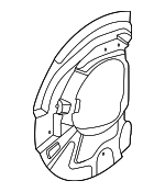 34108074294 - : Splash Shield for BMW: X5, X6 Image