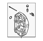 34109504109 - : Brake Caliper (Black) for BMW: X5, X6 Image