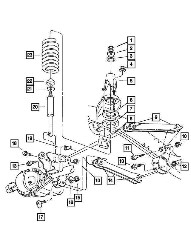 6503029 - Front Suspension: Hex Nut for Mopar Image