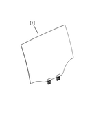 Rear Door Glass, Left