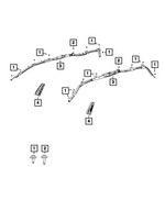 68250179AG - Restraints: Side Curtain Air Bag, Left for Mopar Image
