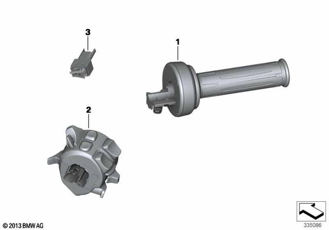 61319480157 - : Combination Switch Left for BMW-Motorrad Image