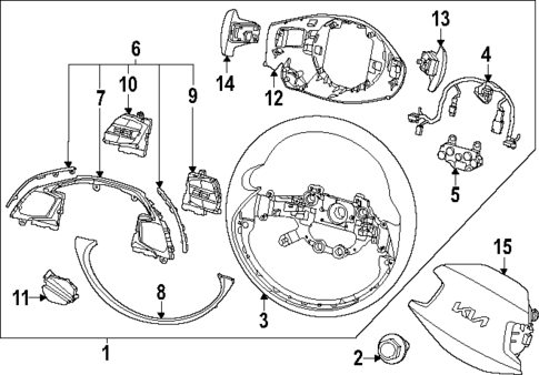 Steering Wheel & Trim for 2023 Kia Niro #0