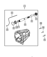 2466224 - 42RLE; 4-Speed; Automatic Transmission: Output Shaft Bearing for Mopar Image