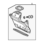 1J650RMX000 - : Drive Motor Battery Compartment Cooling Fan Duct for Honda: Civic Image