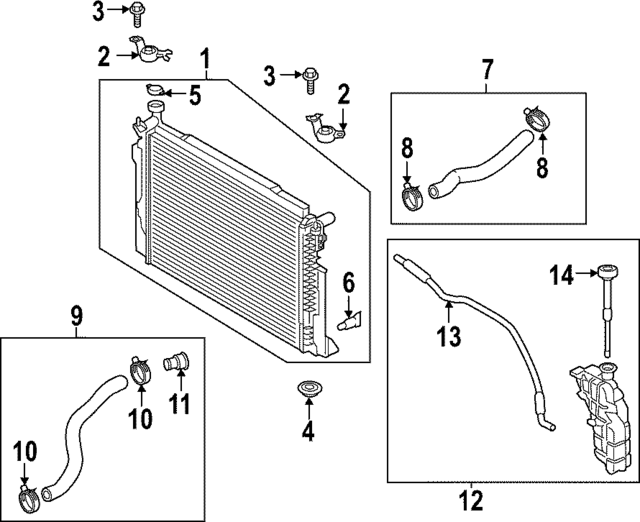 25310J5550 - : Radiator Assembly for Kia: Stinger Image