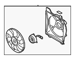 253801G100 - Cooling System: Fan Assembly for Kia: Rio, Rio5 Image