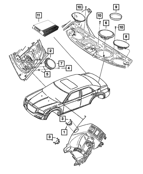 Radio, Antenna, Speakers, DVD, and Video systems for 2015 Dodge Charger #2