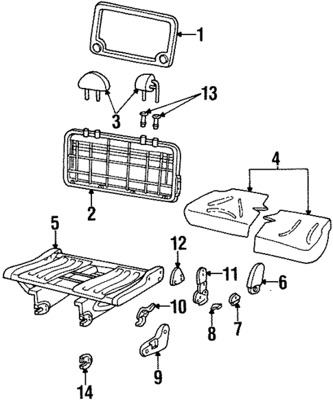 Seat Components for 1999 Mercury Villager #0