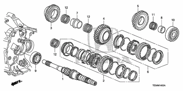 MT Mainshaft (V6) for 2011 Honda Accord #0