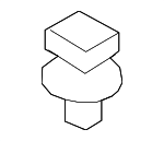 51477117532 - Body: Lock Pillar Trim Retainer for BMW Image