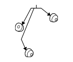D351437A6 - Electrical: Mount Bracket Grommet for Mazda Image