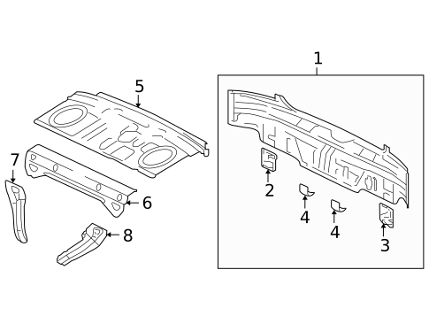 Rear Body for 2006 Mitsubishi Galant #0