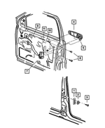 5HW79WELAG - : Door Exterior Handle, Left for Mopar Image