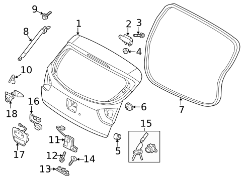 Gate & Hardware for 2018 Kia Rio #0