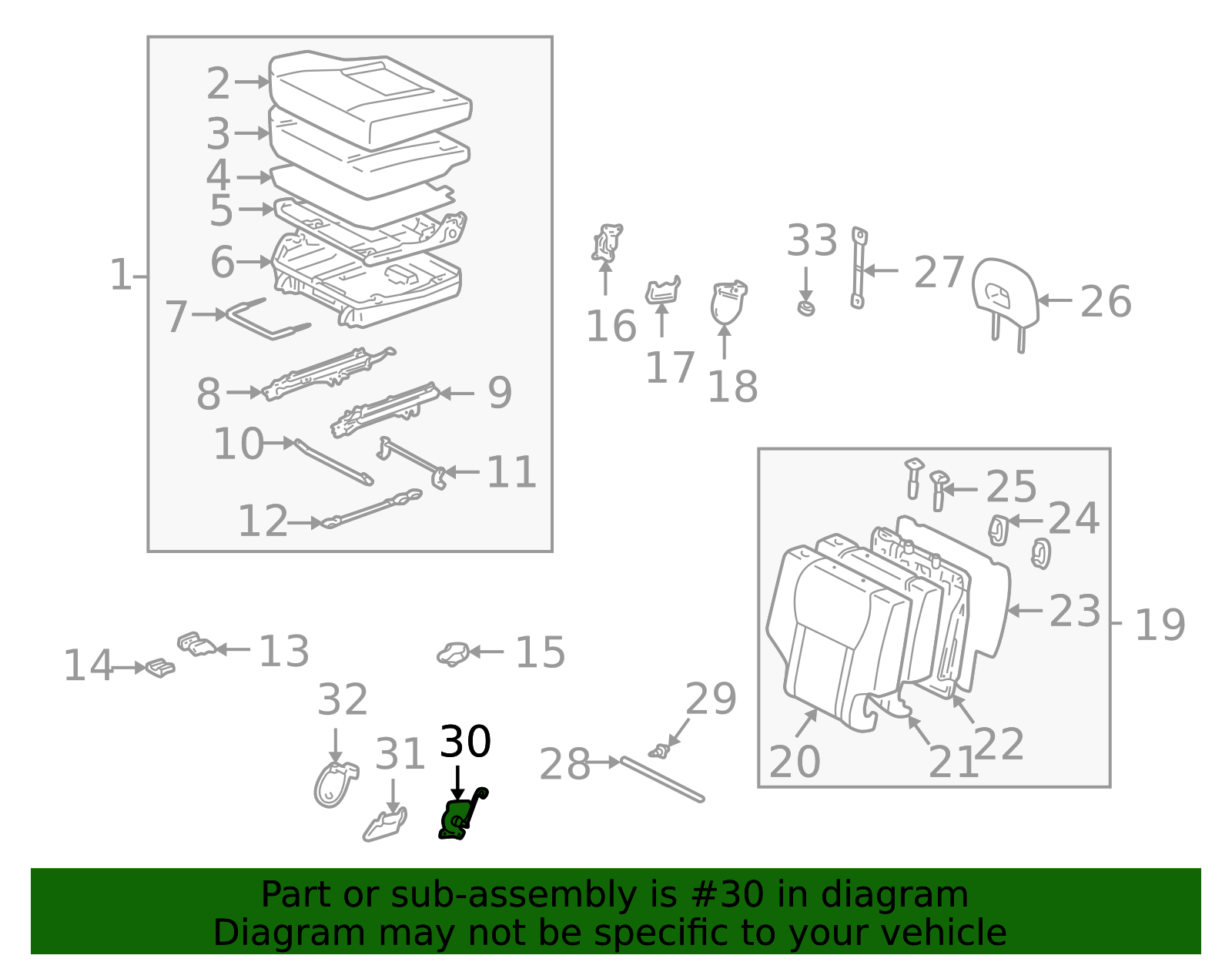 2001-2005 Toyota RAV4 Seat Adjuster 72740-42060 | OEM Parts Online