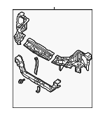 MR954224 - Body: Radiator Support for Mitsubishi Image