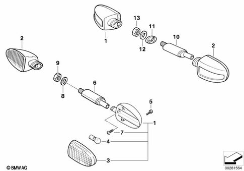 Turn Signals, Front for 2000 BMW-Motorrad R 1150 R #0